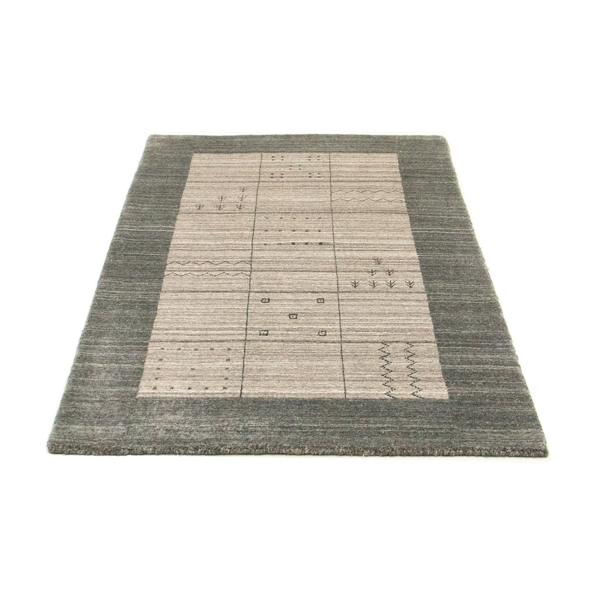 Tapis vintage - 160 x 90 cm - gris