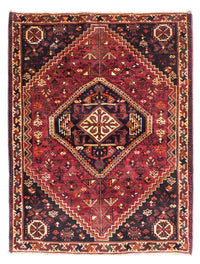 Tapis persan - Nomadic - 160 x 125 cm - rouge foncé