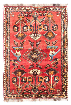 Tapis persan - Nomadic - 168 x 112 cm - rouge foncé