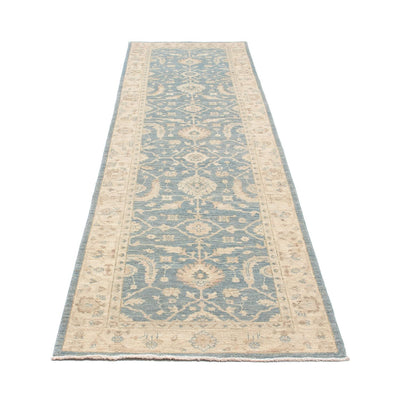 Tapis de couloir Tapis Ziegler - 296 x 82 cm - bleu clair
