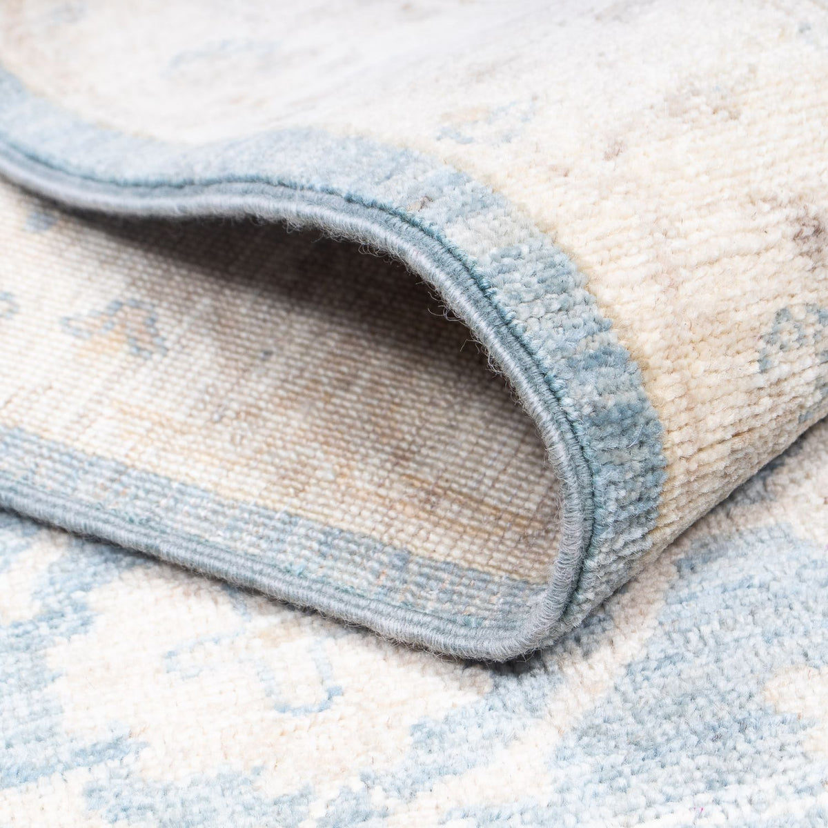 Tapis de couloir Tapis Ziegler - 296 x 82 cm - bleu clair