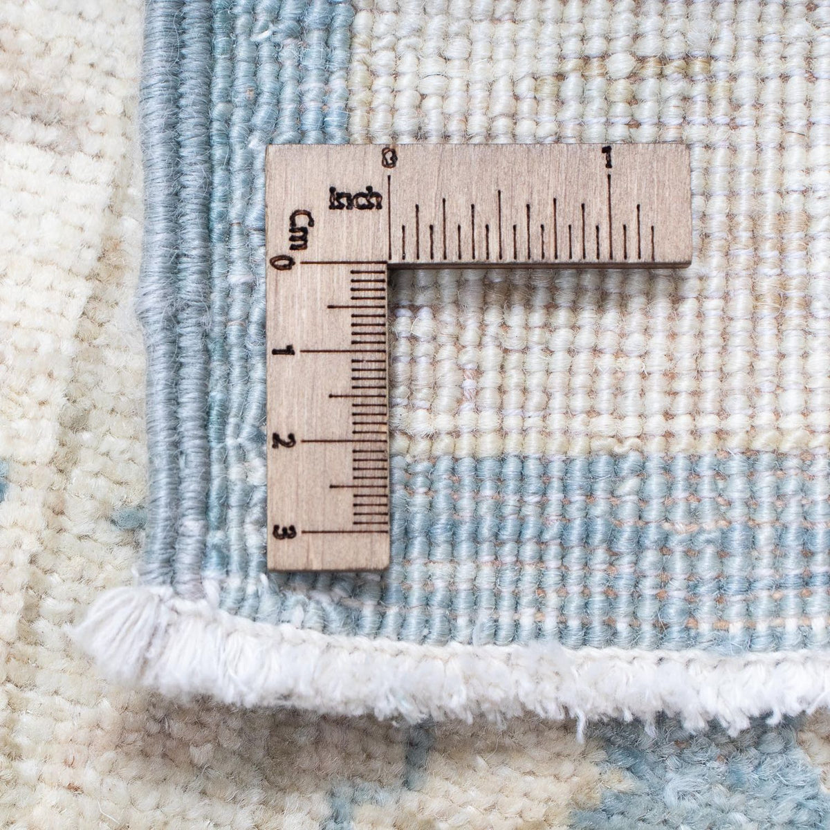 Tapis de couloir Tapis Ziegler - 296 x 82 cm - bleu clair