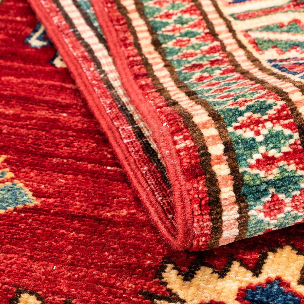 Tapis de couloir Tapis Ziegler - Kazak - 232 x 78 cm - rouge