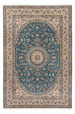 Tapis persan - Nain - 315 x 204 cm - bleu de mer