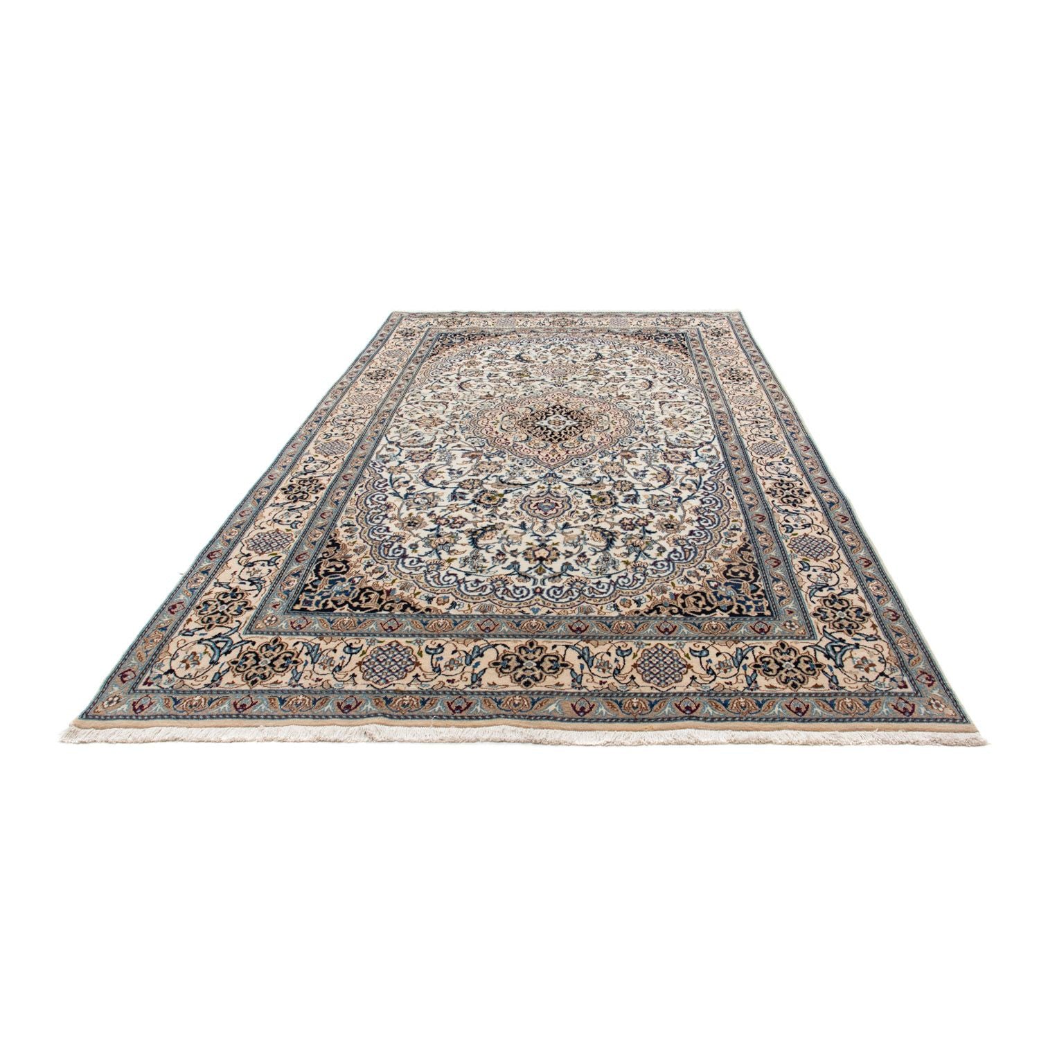 Tapis persan - Nain - 297 x 196 cm - beige