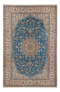 Tapis persan - Nain - 296 x 197 cm - bleu
