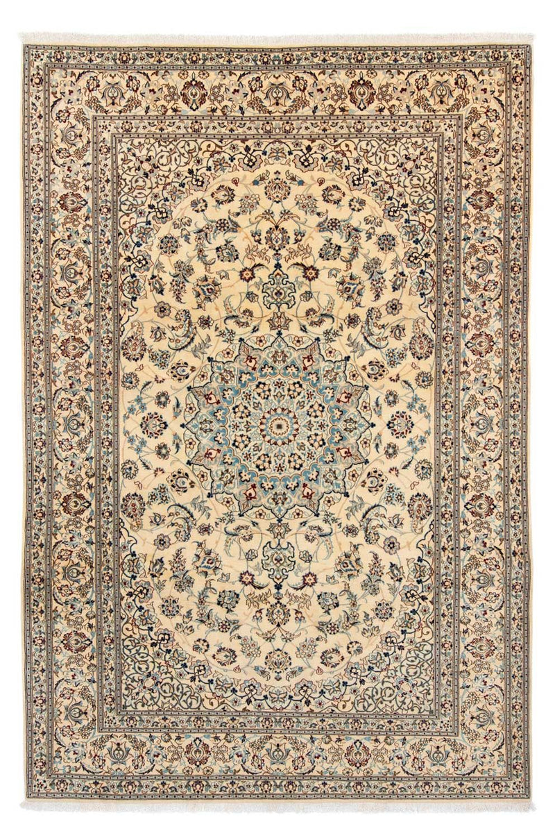 Tapis persan - Nain - 299 x 199 cm - beige