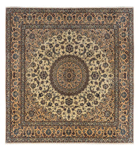 Tapis persan - Nain carré  - 307 x 296 cm - beige