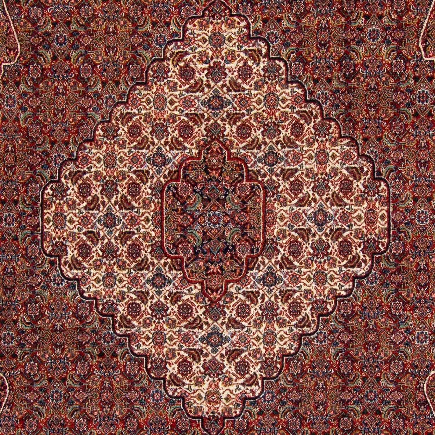 Tapis persan - Nain - 323 x 256 cm - rouge foncé