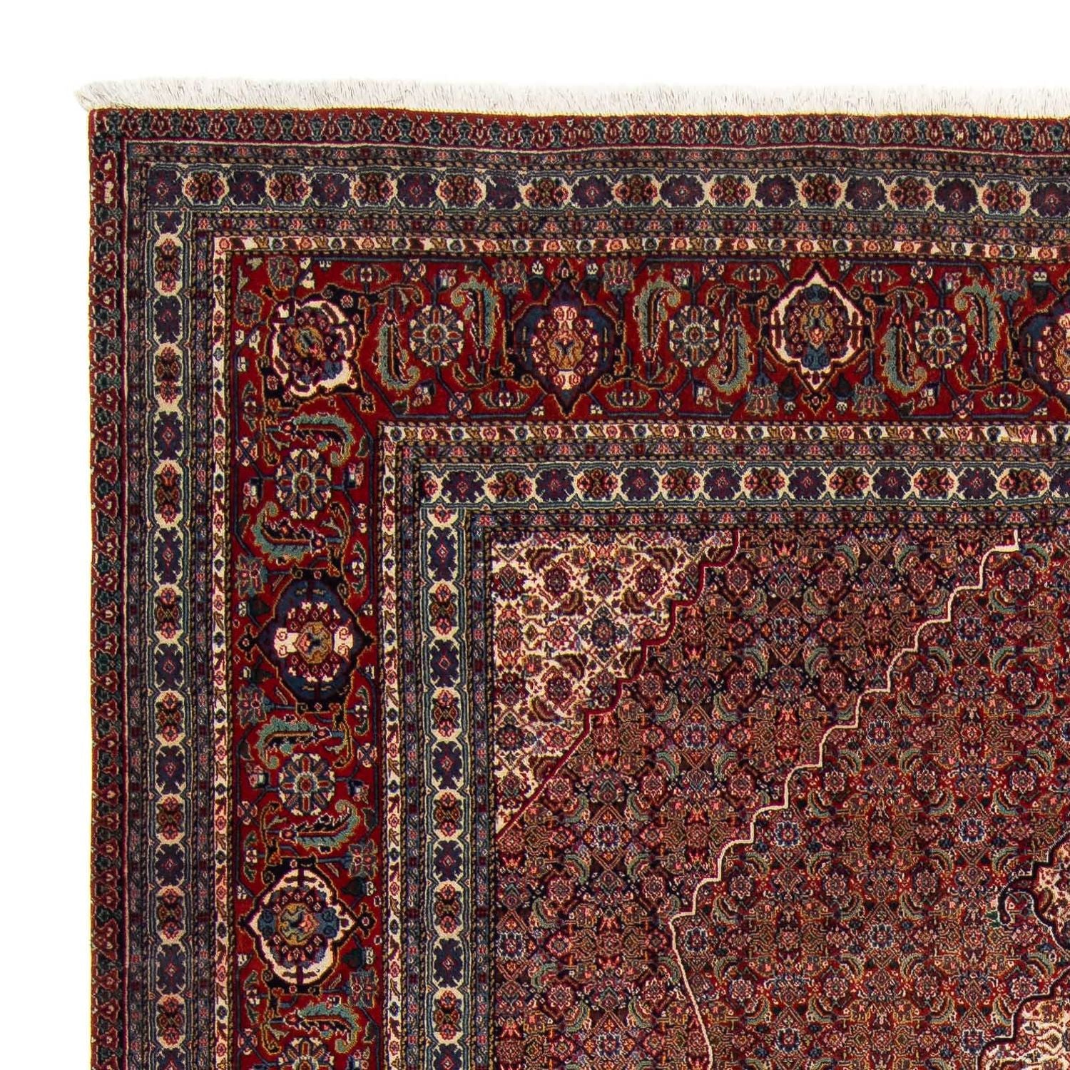 Tapis persan - Nain - 323 x 256 cm - rouge foncé
