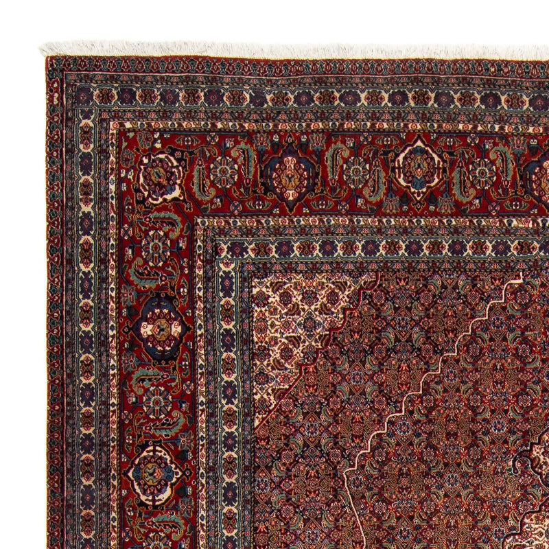 Tapis persan - Nain - 323 x 256 cm - rouge foncé
