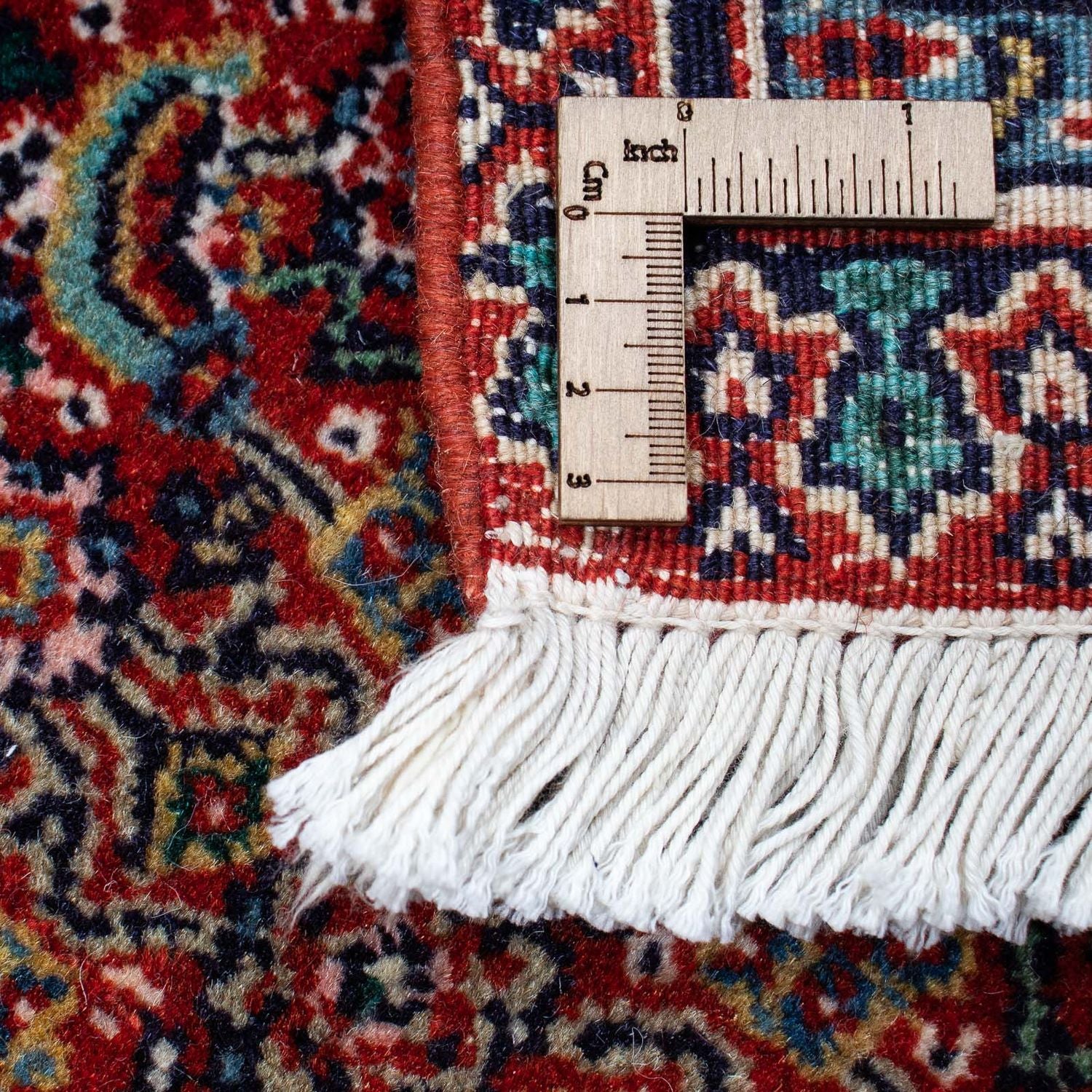 Tapis persan - Nain - 323 x 256 cm - rouge foncé