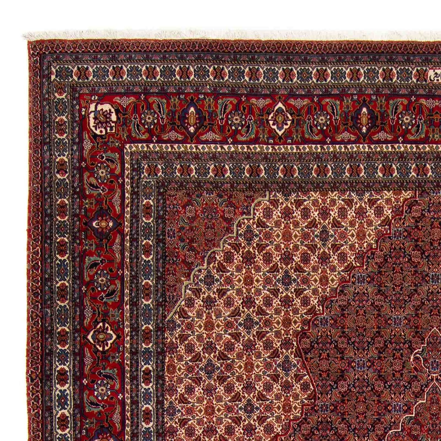 Tapis persan - Nain - 335 x 263 cm - rouge foncé