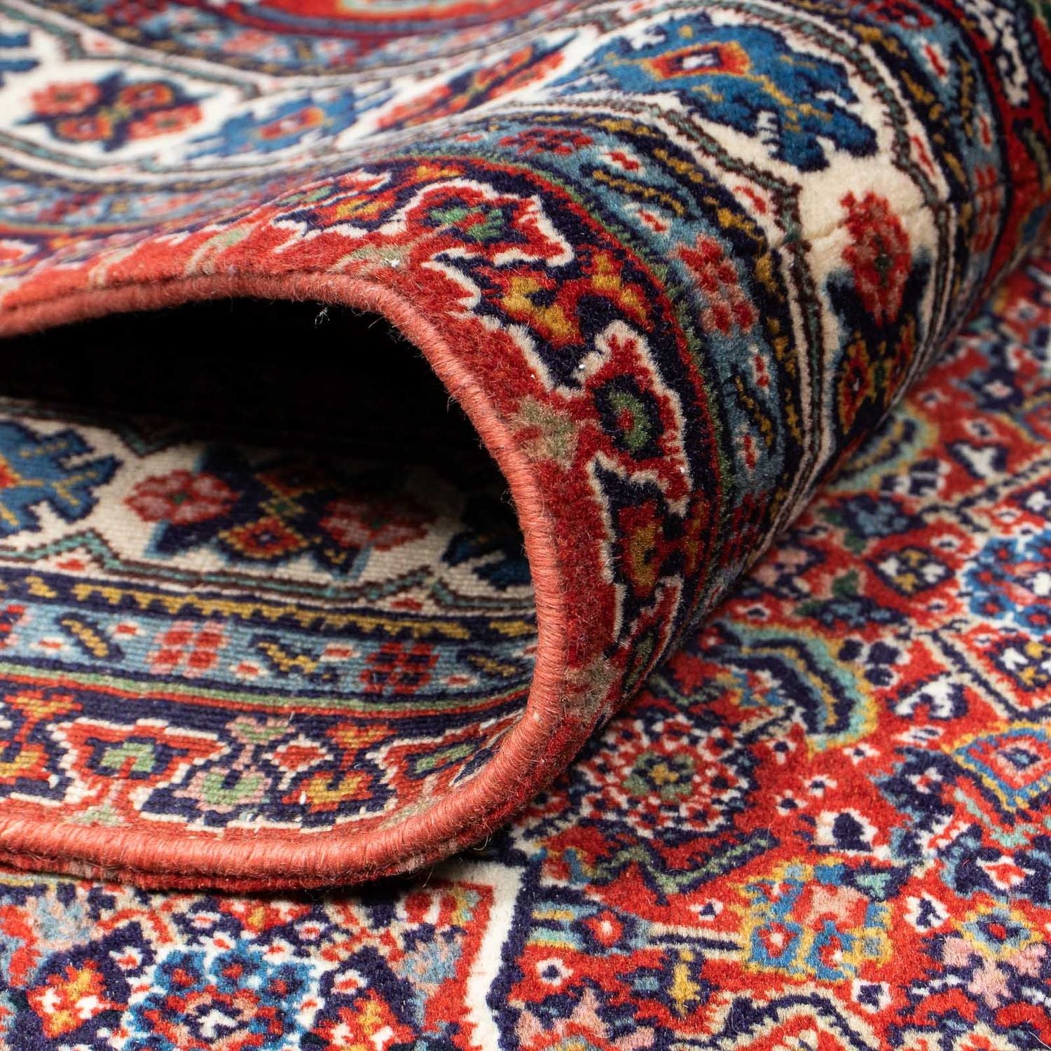 Tapis persan - Nain - 335 x 263 cm - rouge foncé