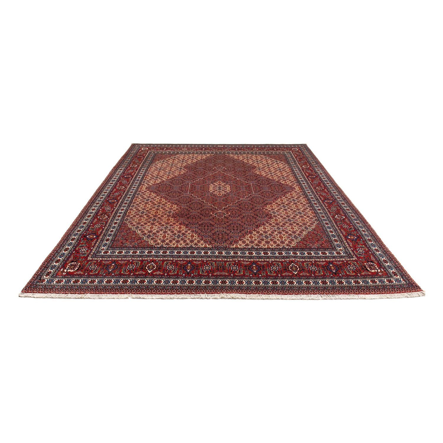 Tapis persan - Nain - 335 x 263 cm - rouge foncé
