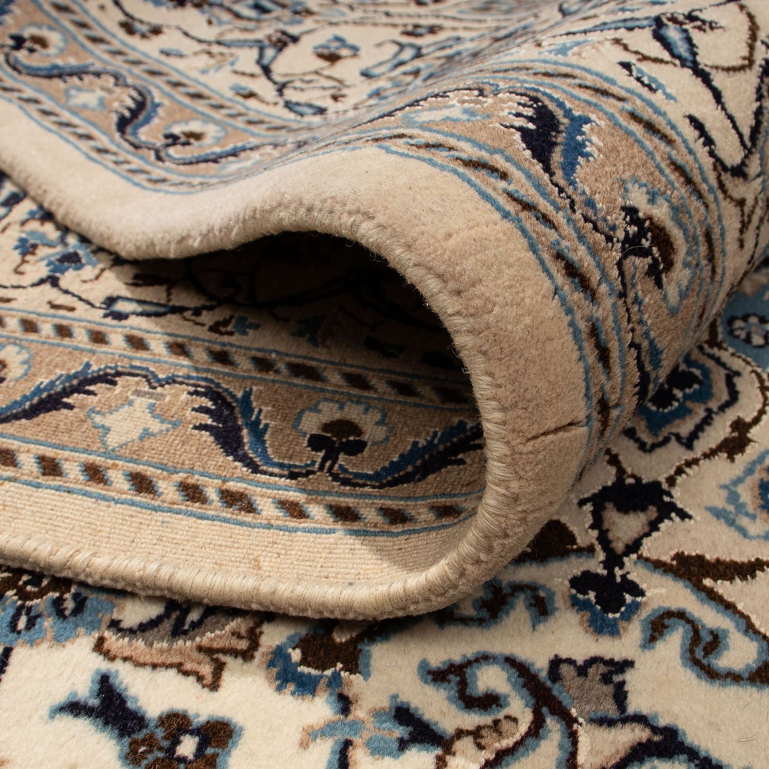Tapis persan - Nain - 289 x 200 cm - beige
