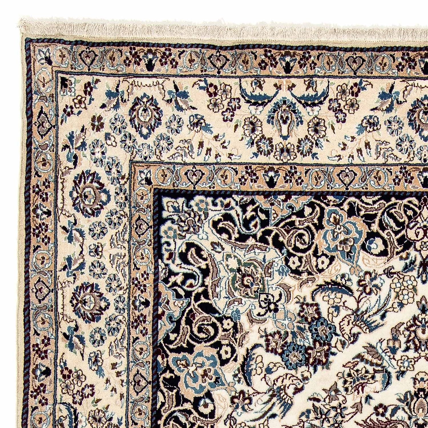 Tapis persan - Nain - 316 x 211 cm - beige