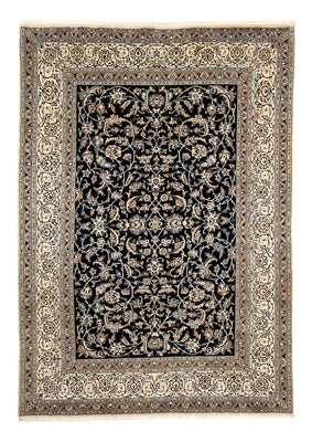 Tapis persan - Nain - 280 x 199 cm - bleu foncé
