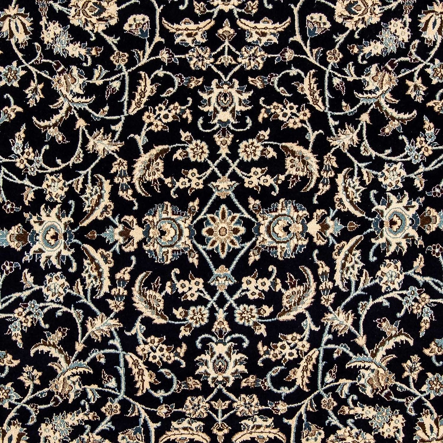 Tapis persan - Nain - 280 x 199 cm - bleu foncé