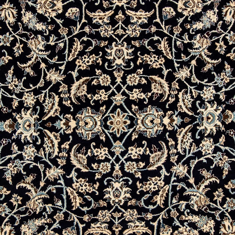 Tapis persan - Nain - 280 x 199 cm - bleu foncé