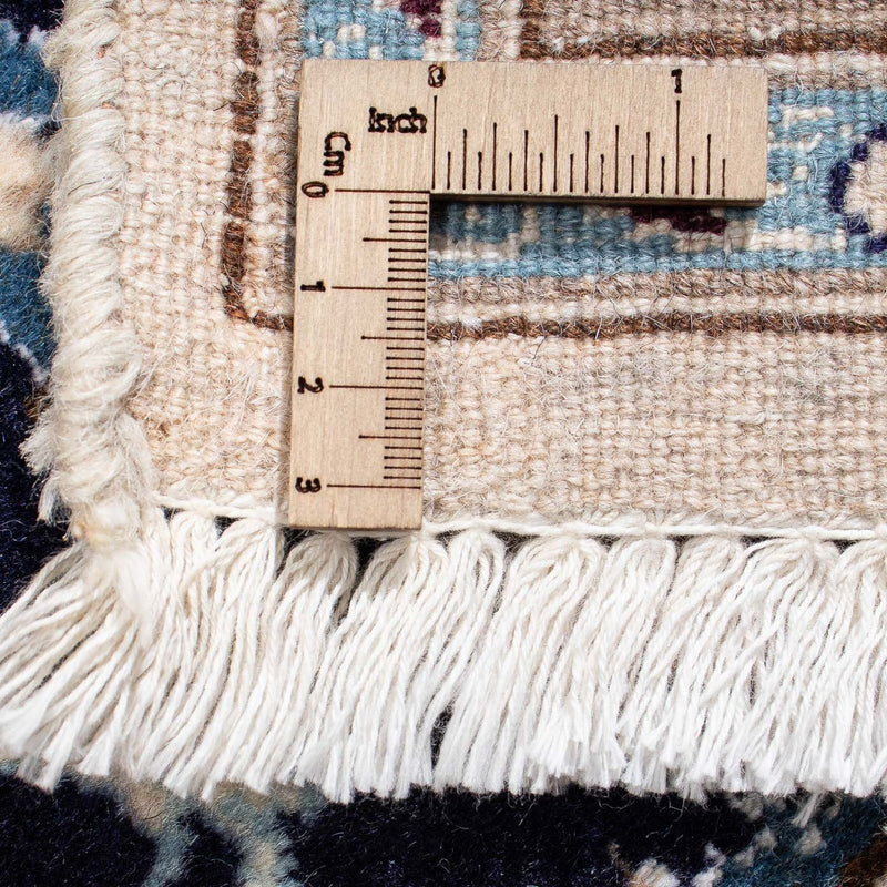 Tapis persan - Nain - 280 x 199 cm - bleu foncé