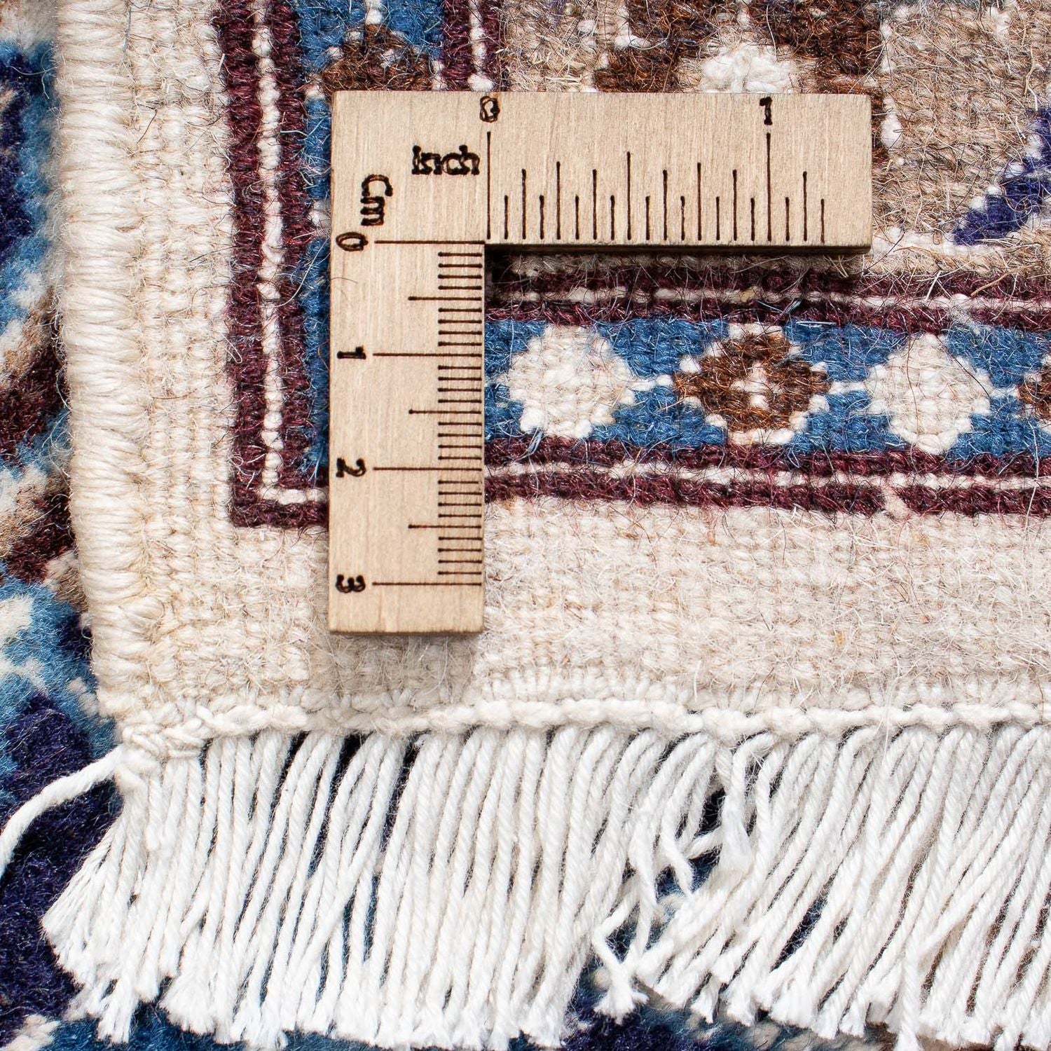 Tapis persan - Nain - 297 x 194 cm - bleu foncé