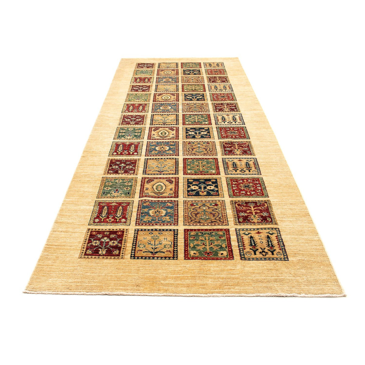 Tapis de couloir Tapis persan - Nomadic - 360 x 129 cm - beige