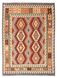Tapis Kelim - Oriental - 198 x 152 cm - rouge
