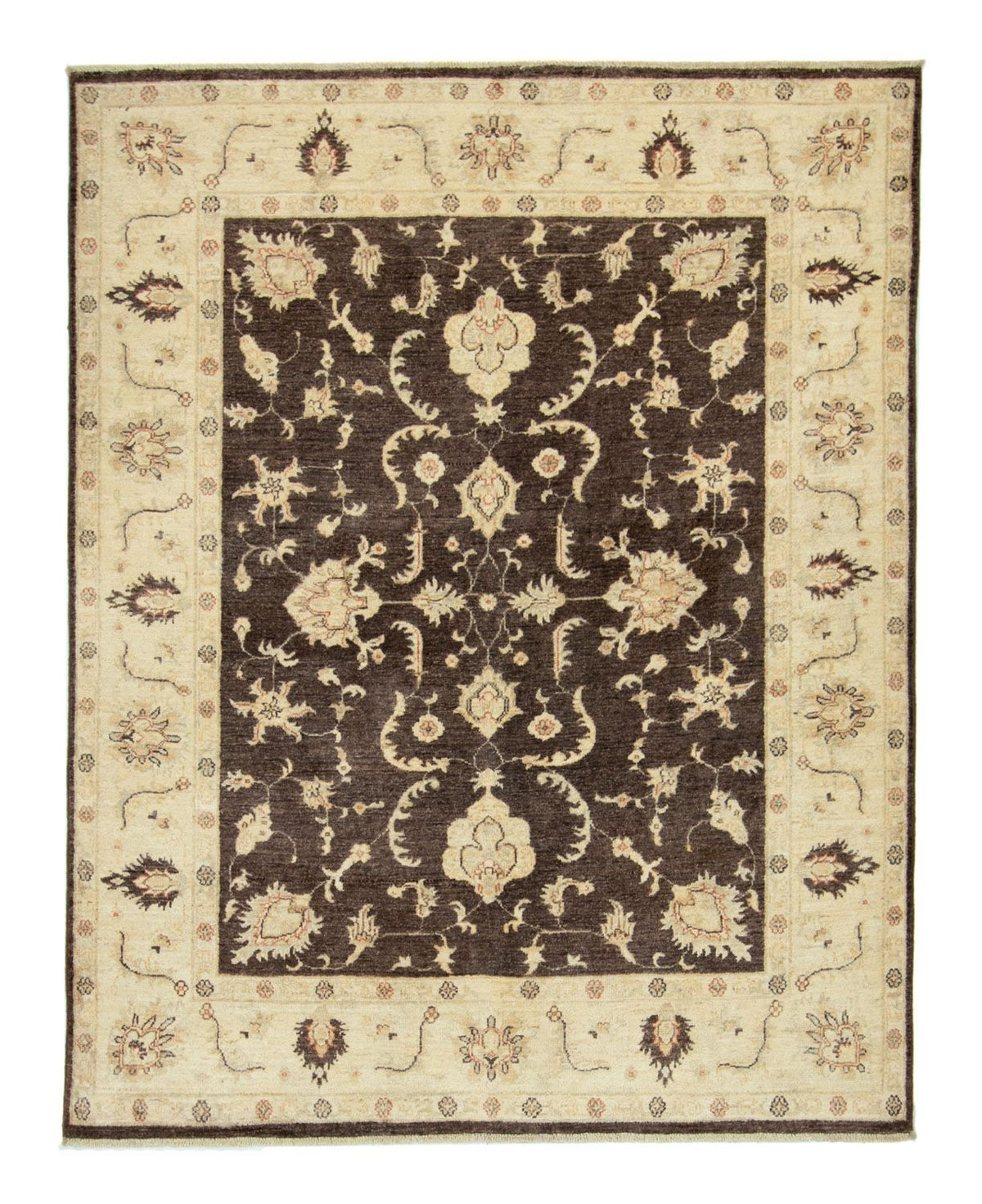 Tapis Ziegler - 185 x 148 cm - marron foncé