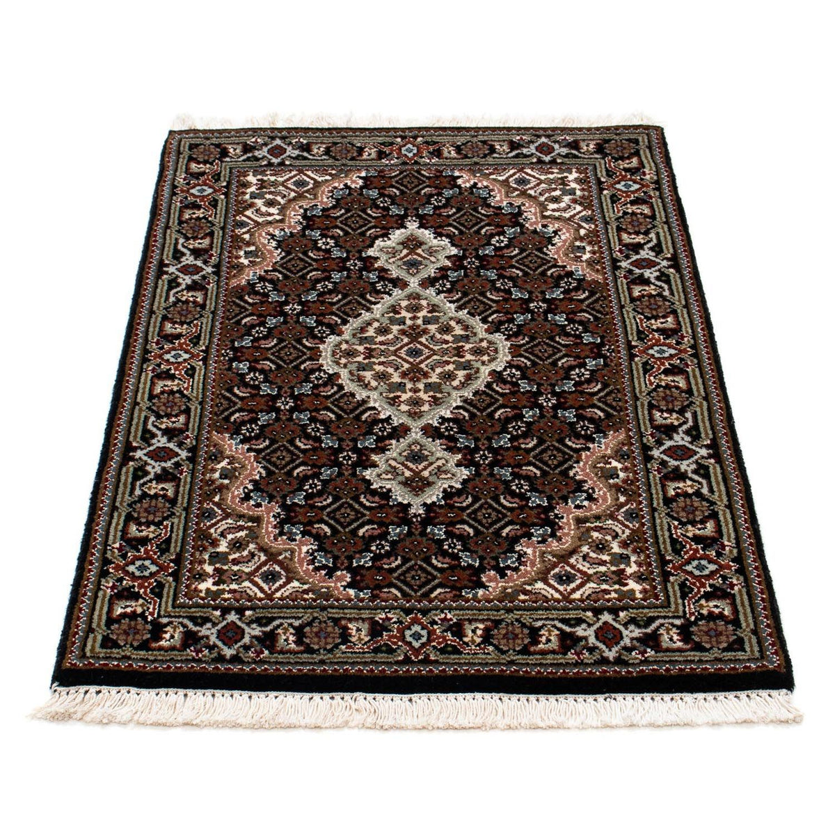 Tapis persan - Tabriz - 92 x 61 cm - bleu foncé