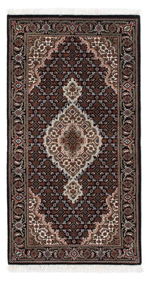 Tapis persan - Tabriz - 140 x 73 cm - bleu foncé