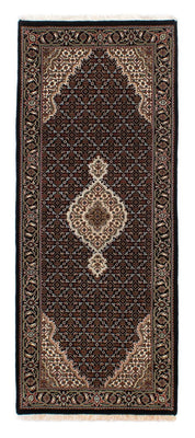 Tapis de couloir Tapis persan - Tabriz - 195 x 79 cm - bleu foncé