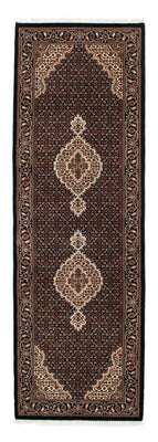 Tapis de couloir Tapis persan - Tabriz - 251 x 82 cm - bleu foncé