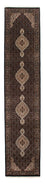Tapis de couloir Tapis persan - Tabriz - 393 x 83 cm - bleu foncé