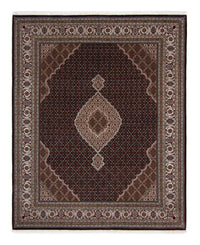 Tapis persan - Tabriz - 253 x 203 cm - bleu foncé