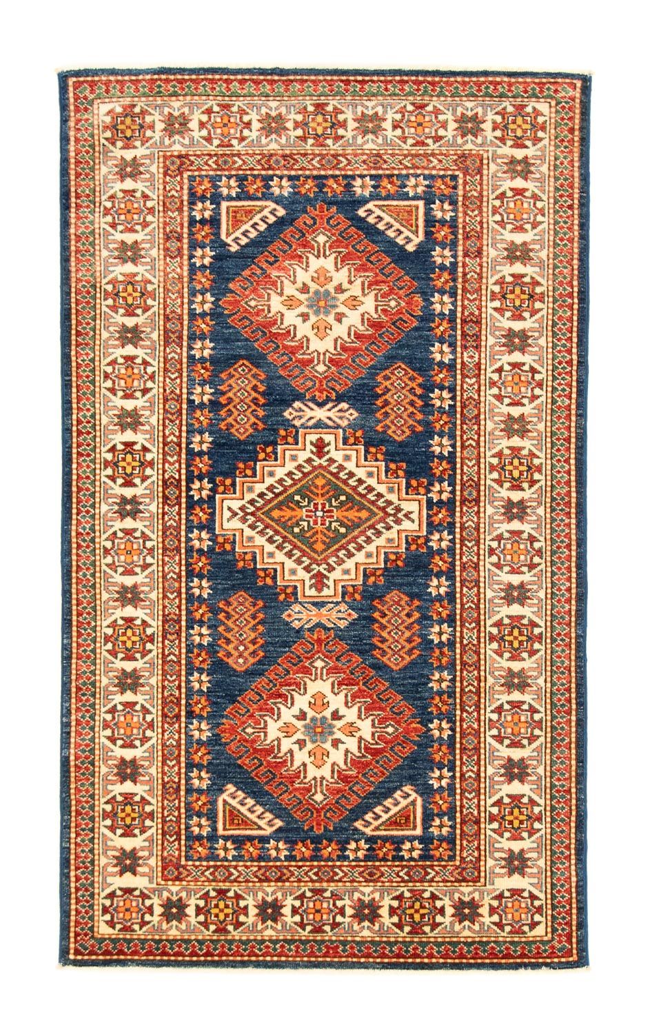 Tapis Ziegler - Kazak - 156 x 90 cm - bleu foncé