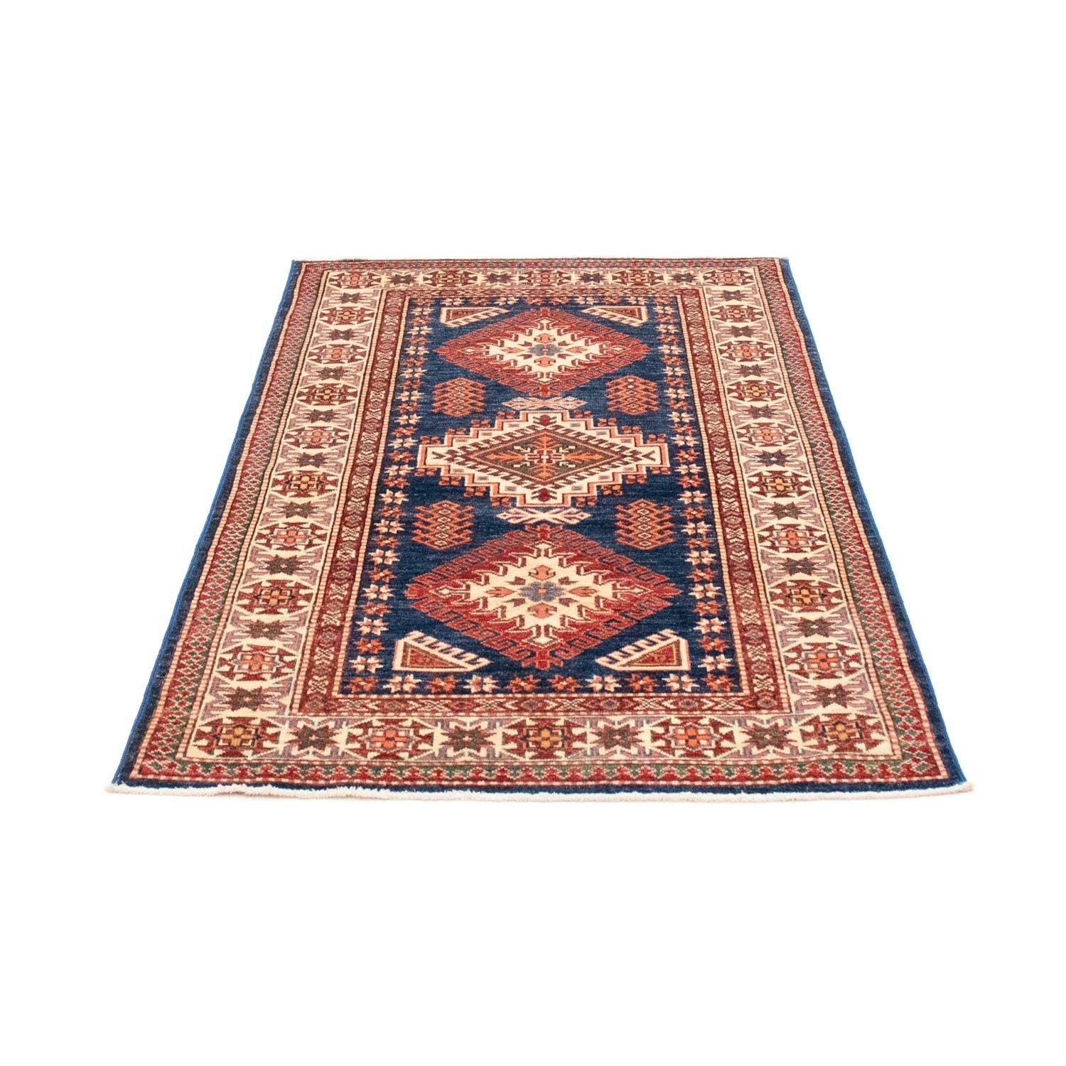 Tapis Ziegler - Kazak - 156 x 90 cm - bleu foncé