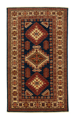 Tapis Ziegler - Kazak - 157 x 93 cm - bleu foncé