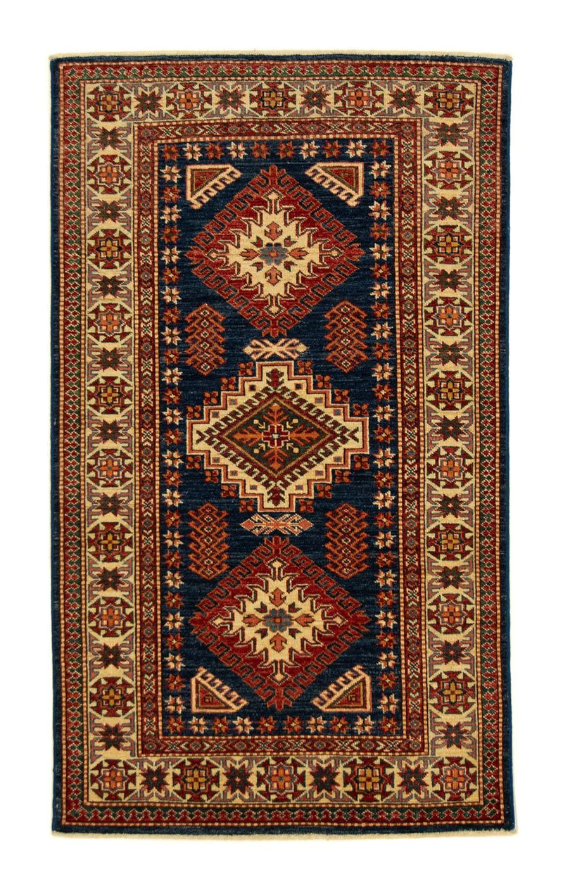 Tapis Ziegler - Kazak - 157 x 93 cm - bleu foncé