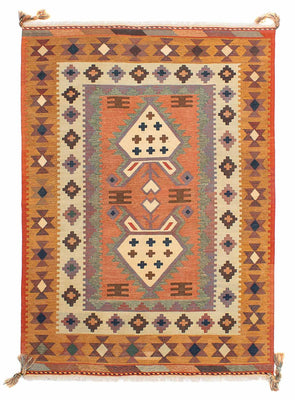 Tapis Kelim - Oriental - 205 x 144 cm - multicolore