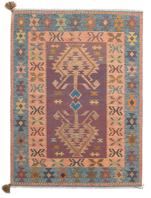 Tapis Kelim - Oriental - 207 x 151 cm - multicolore