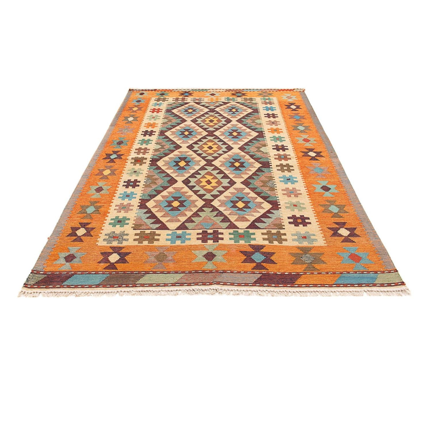 Tapis Kelim - Oriental - 210 x 149 cm - multicolore