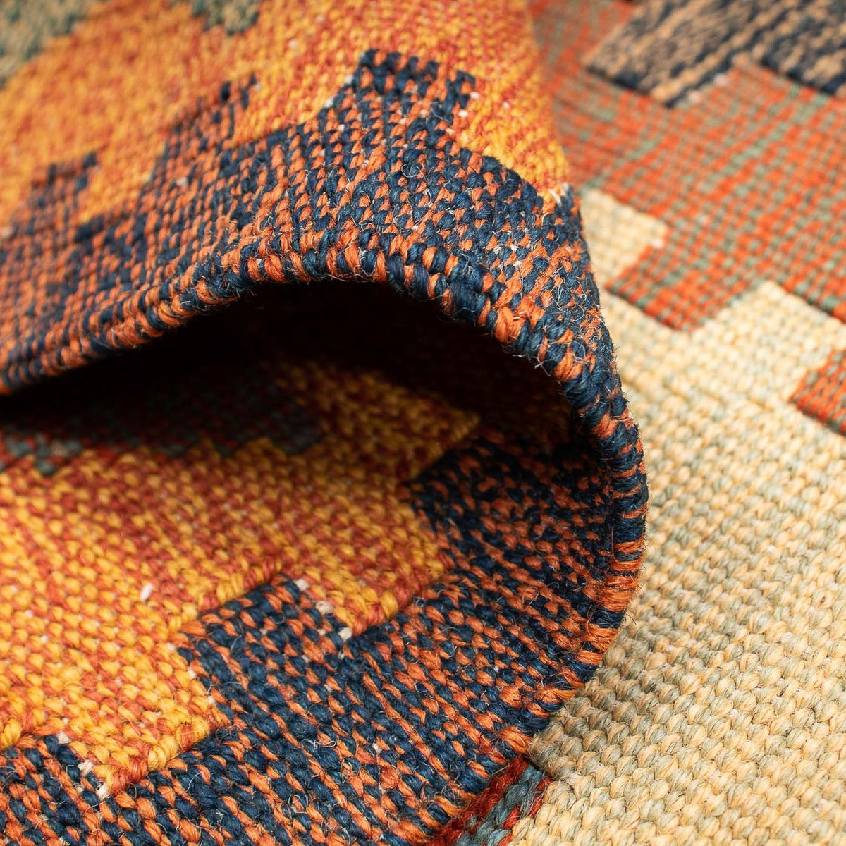 Tapis Kelim - Oriental - 200 x 144 cm - marron