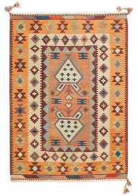 Tapis Kelim - Oriental - 208 x 143 cm - multicolore