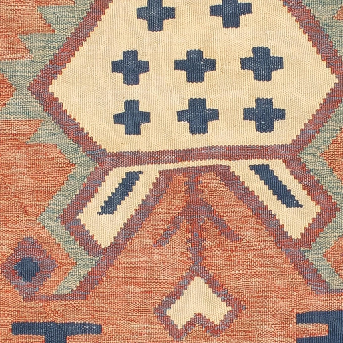 Tapis Kelim - Tendance - 208 x 143 cm - multicolore