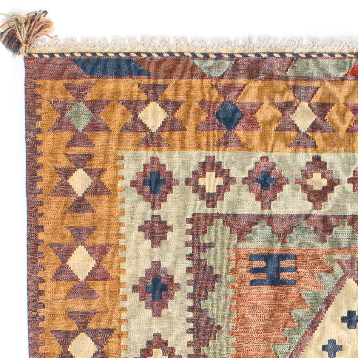 Tapis Kelim - Tendance - 208 x 143 cm - multicolore