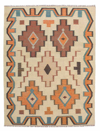 Tapis Kelim - Oriental - 205 x 158 cm - multicolore