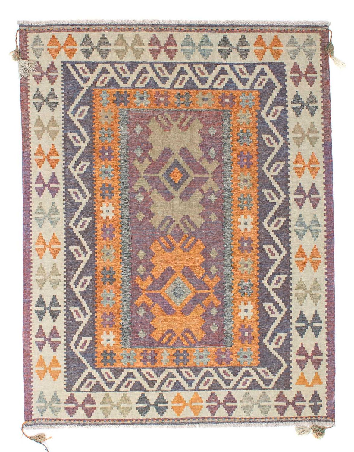 Tapis Kelim - Tendance - 211 x 161 cm - multicolore