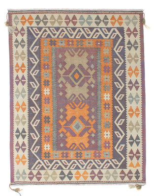 Tapis Kelim - Tendance - 211 x 161 cm - multicolore