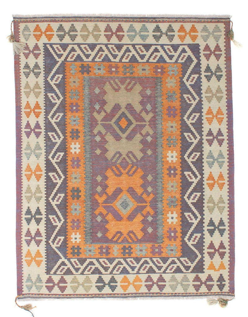 Tapis Kelim - Tendance - 211 x 161 cm - multicolore